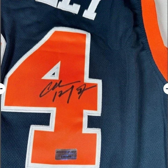 This signed jersey, featuring the autograph ofCharles Barkley, (COA),